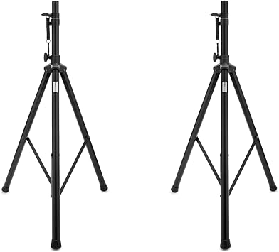 Knox Gear Adjustable Tripod Speaker Stand Bundle - Compatible with PA Speakers, DJ Systems, House Parties, Outdoor Events 2 Items