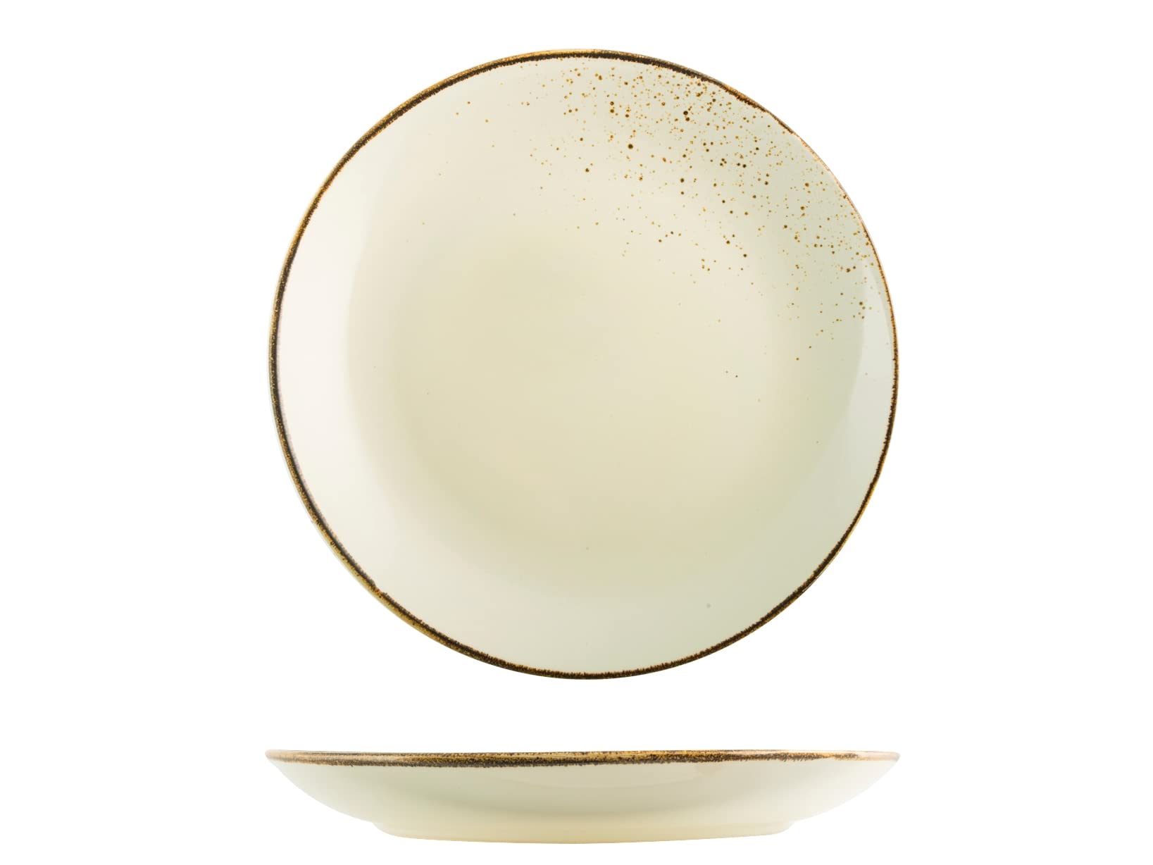 H&H Set 6 Piatti Piani Reactive Ivory Cm27