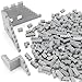 Feleph Masonry Bricks Set 450 Pcs Wall Building Accessories Diverse Creative Construction Bulk Parts and Pieces Classic Blocks Toy Compatible with Major Brands (Gray)