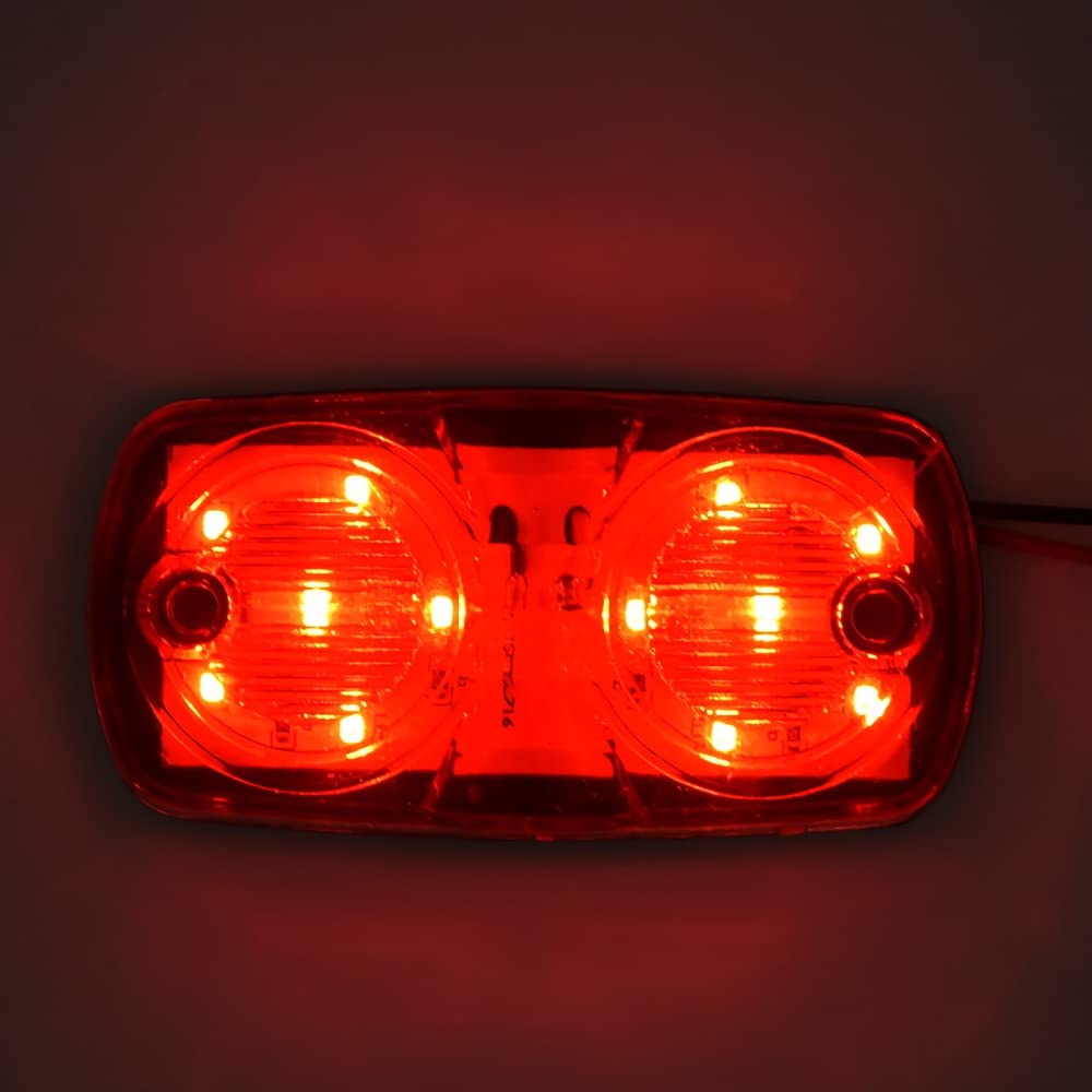 10 Pezzi Luci di Pennarello A LED 24v per Camion Luci di Autorizzazione del Rimorchio Rosso Bianco Ambra Verde Ambra Van Van Light Light