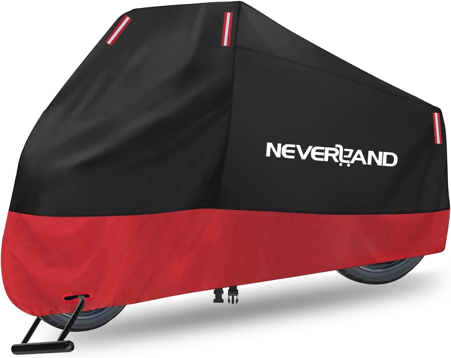 NEVERLAND Funda para Moto Curbe Moto 210D Oxford Funda de Moto Impermeable Cubierta Protectora con Banda Reflectante a Prueba de Sol Lluvia Polvo Viento Nieve 220 * 95 * 110 CM