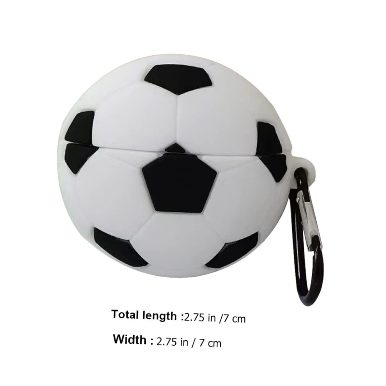 DOITOOL 5piezas Estuche De Protección para Auriculares Inalámbricos Forma De Fútbol Compatible con Portátil Gancho para Facilitar El Transporte