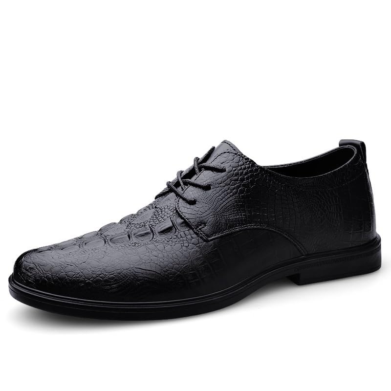 Oxford Shoes For Men Lace-up Party Rubber Sole Low Top Shoe Top-grain Leather Tuxedo Breathable2