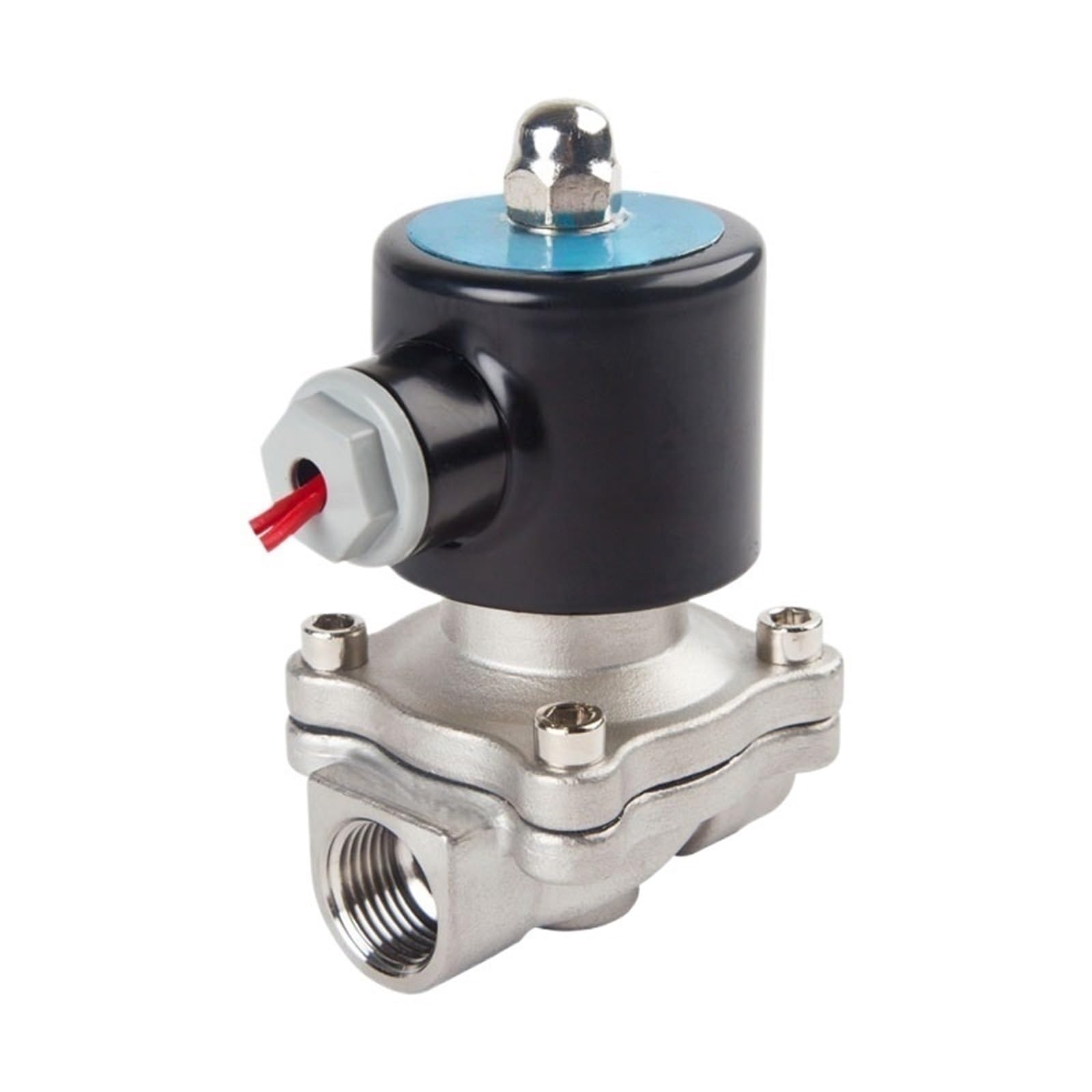 Laxalo Women's 1/2Inch Motorized Control Valve /4Inch- 304 Stainless Solenoid Valve, 2V 24V 0V 220V Normally Closed Pneumatic Pc