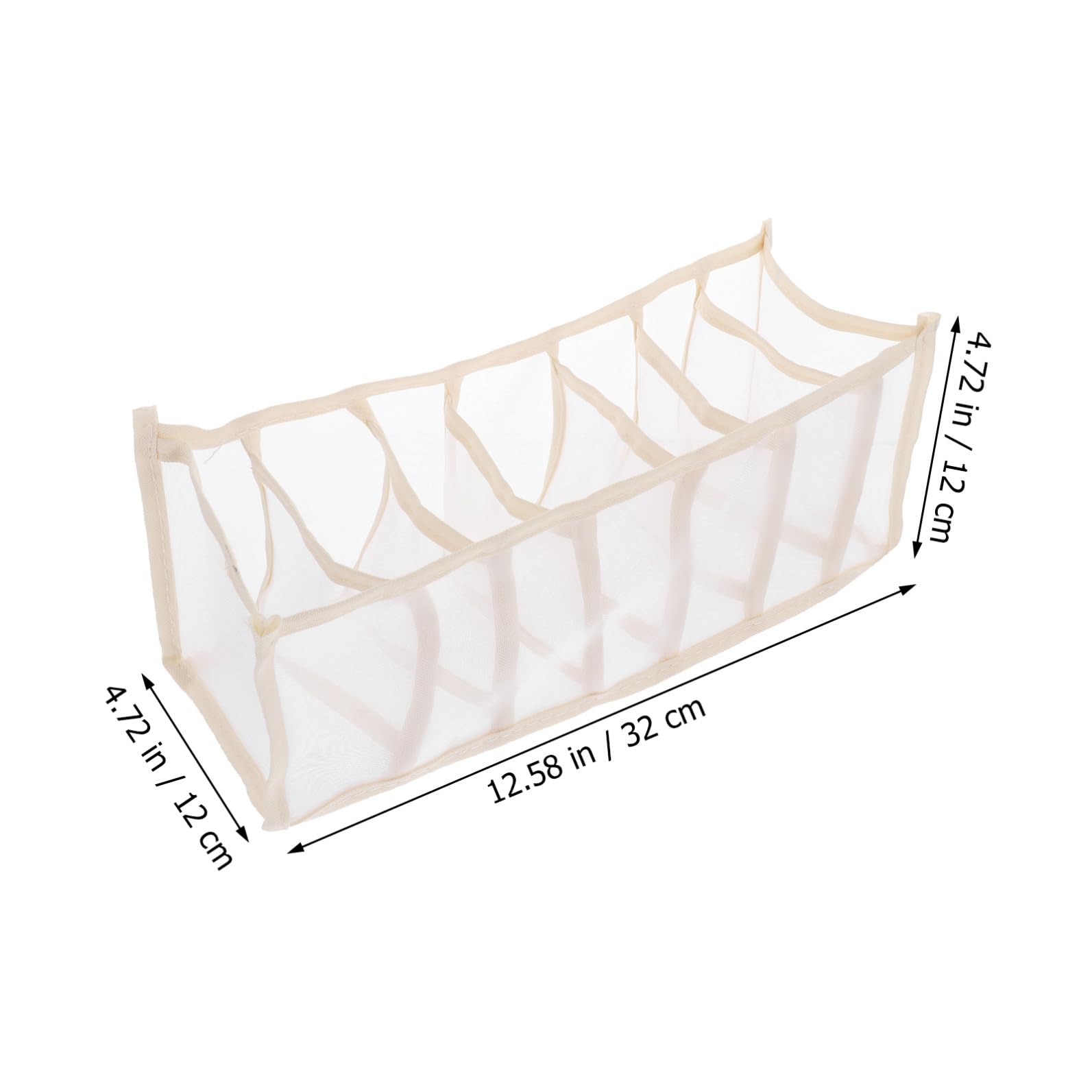 Organisateur De Rangement Pour Sous-vêtements Avec Grilles Classées Boîte De Rangement Maille Pratique Pour Soutiens- Chaussettes Et Accessoires