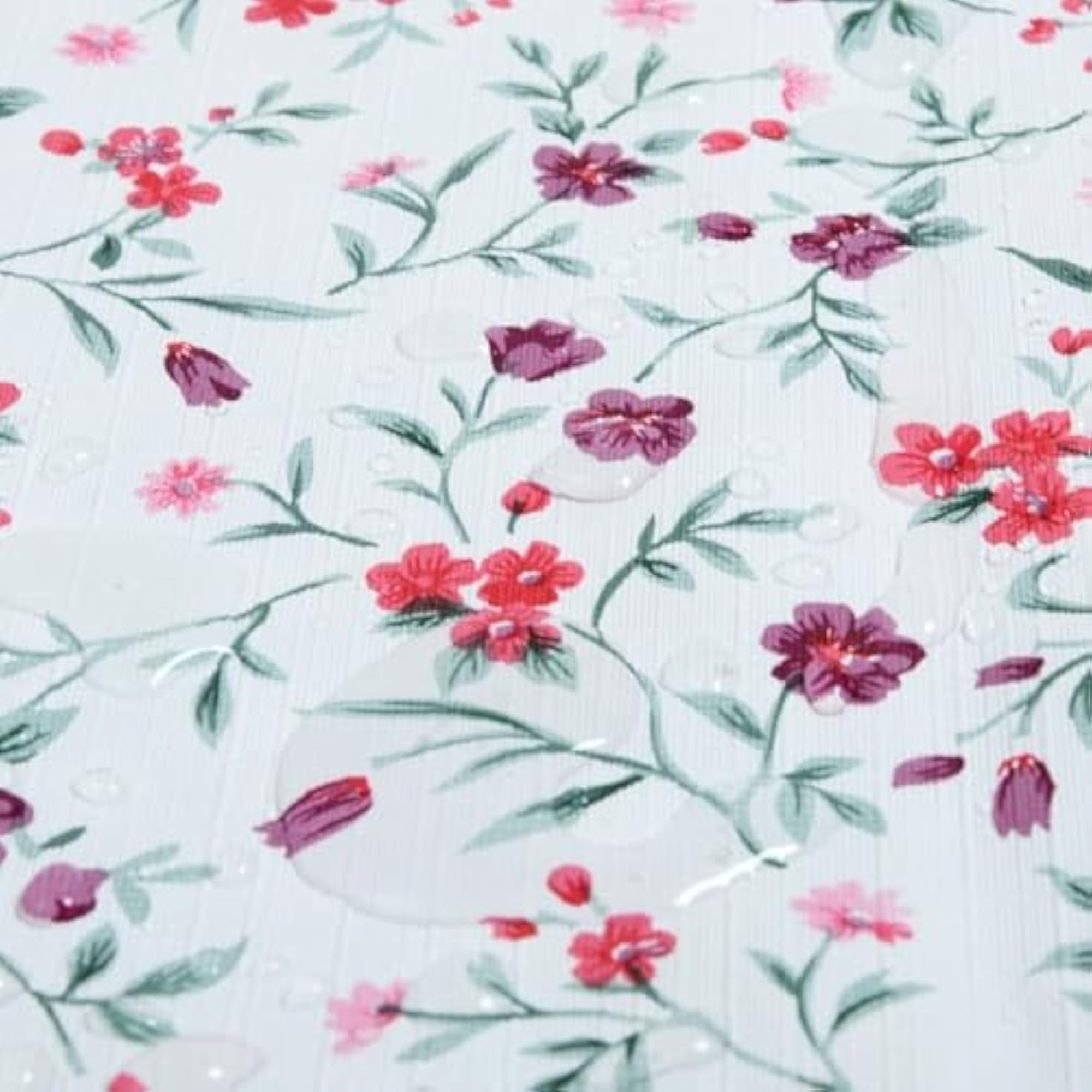 PVC Printed Dining Table Cover with Lace Border