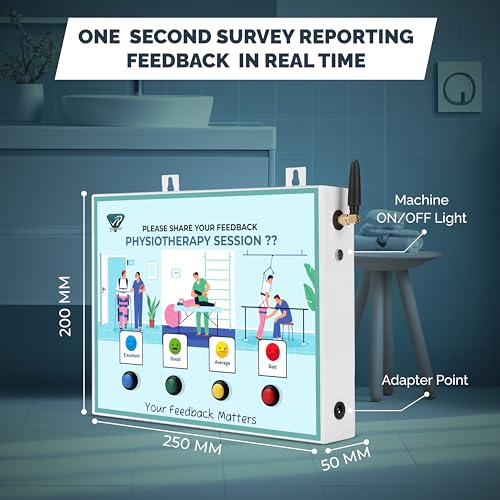 Image of Rely Cure ⇒ VP INDUSTRIES (Lite Model) Physiotherapy Session Feedback Machine with Inbuilt WiFi Hotspot | Smiley Feedback System with Mobile App & Live Reports