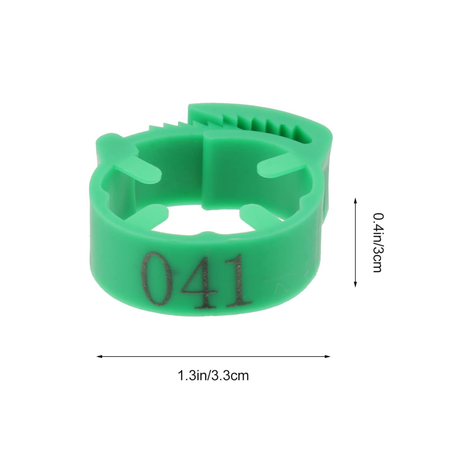 anelli identificativi per pollame, Fasce for cosce di pollame Num anelli identificativi for pollo e anatra, confezioni multiple da 2-3 for una facile gestione(Green,3 packs)