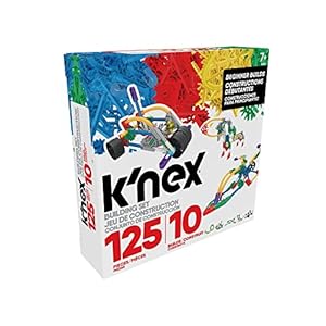 K’NEX | Beginner Building Set 10 Models | Educational Toys, 125 Piece Stem Learning Kit, Engineering for Kids, Construction Toy for Children Ages 7+ | Basic Fun 80206