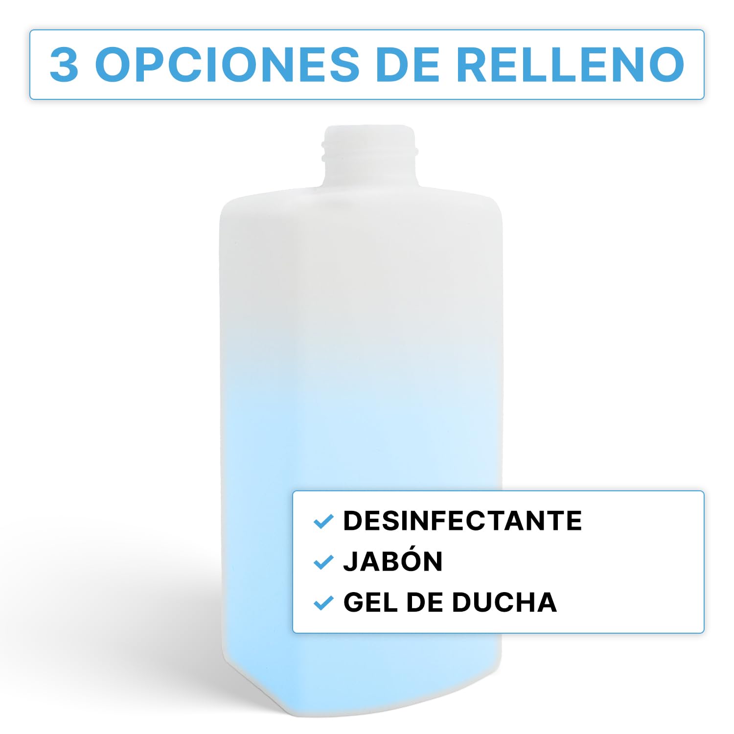 ARNOMED 2 dispensador de desinfectante con Bandeja Goteo, dispensador de jabón de Aluminio para 1000ml, dispensador de jabón para Montaje en Pared con Palanca Corta, eurodispensador de desinfectante