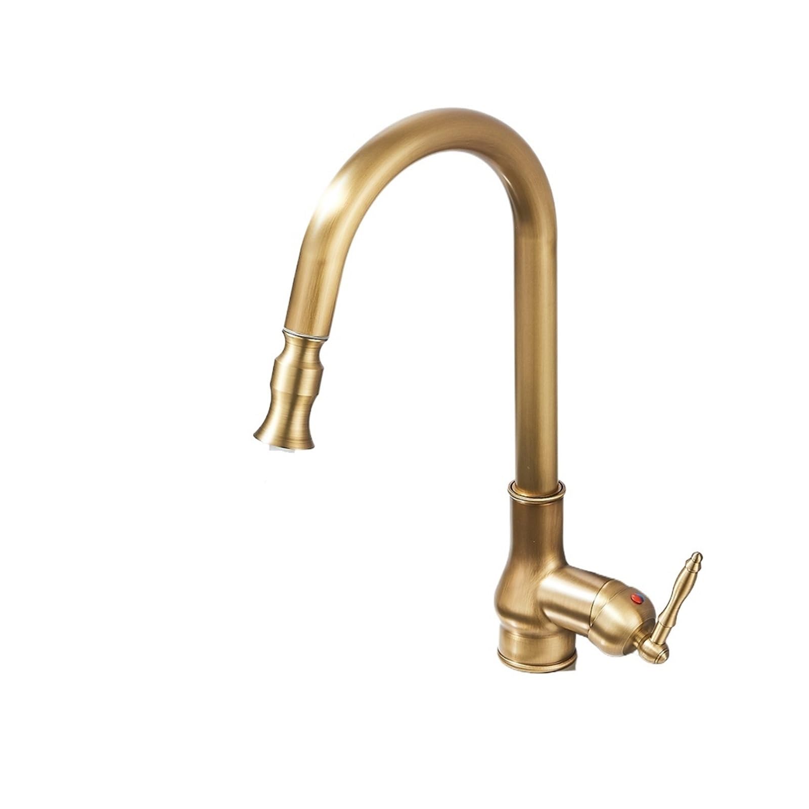 Robinet de cuisine en laiton antique dore mitigeur elegant retro