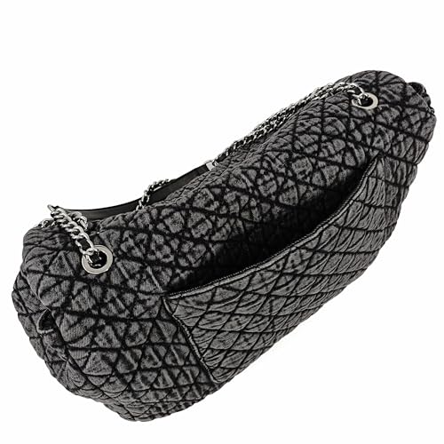 Image of M-ioi-M Extra Large Quilted Denim Purse,Oversize Shoulder Bags for Women, Crossbody Flap Hobo Tote Bag,Chain Strap Jean Purse