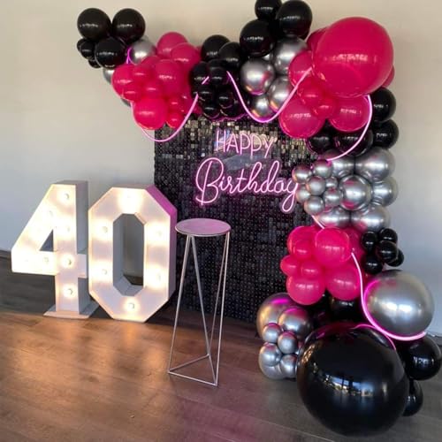 Image of Black Shimmer Wall Backdrop, 24 Panels, 6x4 Ft Photo Backdrop | wedding backdrop birthday backdrop party decoration photo booth backdrop bridal shower baby shower event decoration