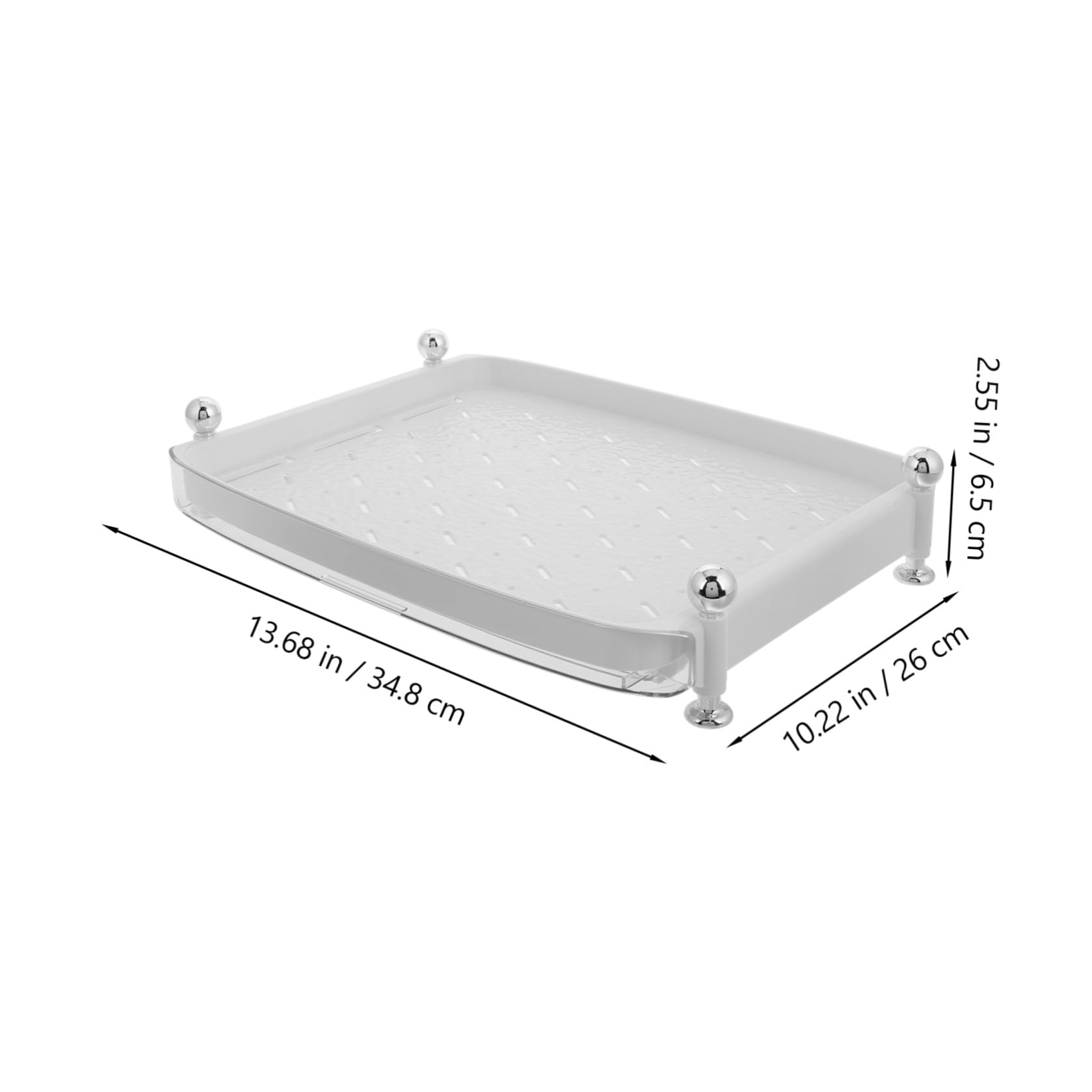 CANIGHT Scaffale Asciuga Bicchieri in Plastico Bianco, Supporto Versatile per Bottiglie e Tazze con Vassoio Rimovibile, per Casa e Ufficio Minimalista
