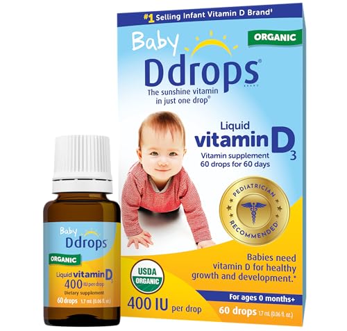 Image of Ddrops Baby 400 IU, Vitamin D, 60 Drops 1.7mL (0.06 Fl. Oz (Pack of 1))
