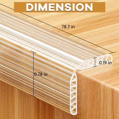 Image of 1 PCS Clear Self-Adhesive Wall Corner Protectors Corner Guards & Edge Protector for Baby, Furniture, Doors, Tables, Protecting Sharp Edges (2cmx200cm, 0.78x78.7in)