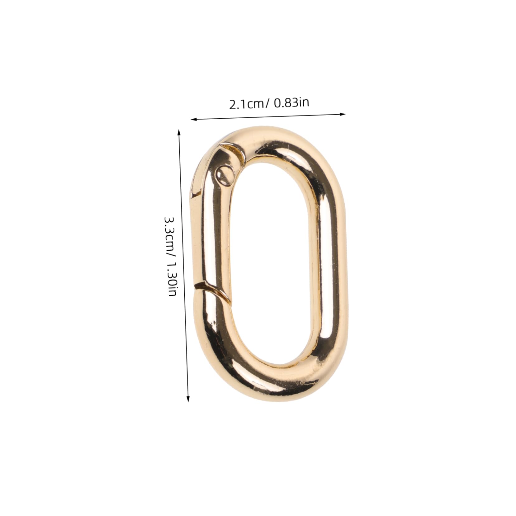 Beatifufu Cute Carabiner Clip Set 10pcs Spring Snap Clip for Handbag Keyring Daily Use