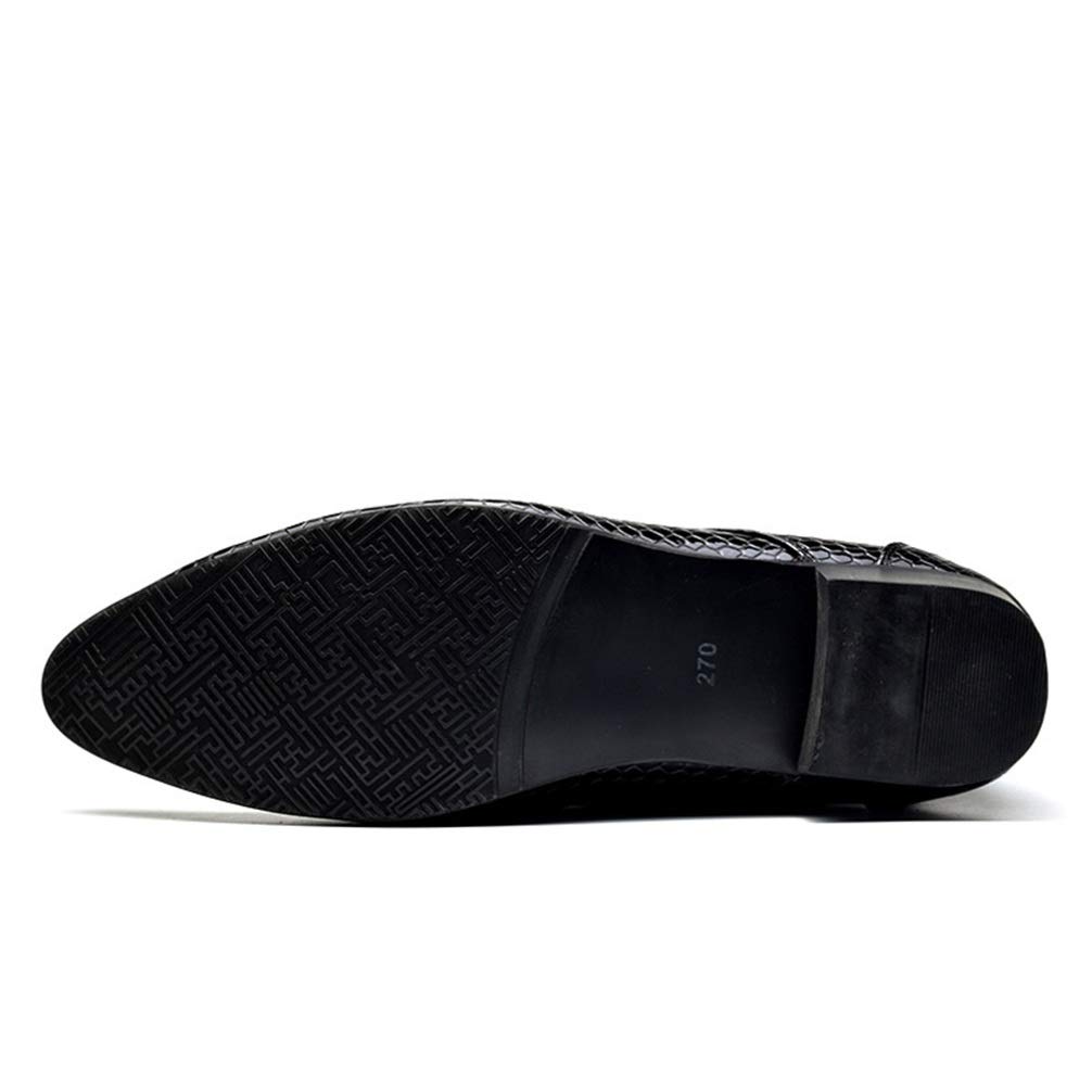 Scarpe da Uomo in Pelle Confortevoli Appartamenti con Lacci Scarpe Oxford Scarpe da Cerimonia per Matrimonio Formale con Punta a Punta