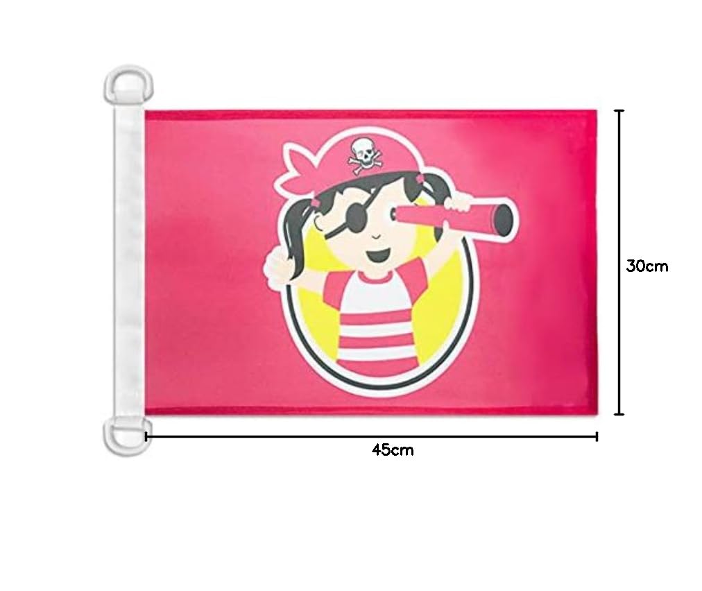 AZ FLAG Drapeau Pirate Île Au Trésor – 45x30 Cm – Pavillon Nautique Corsaire En Maille Bloquée Avec Anneaux – Résistant Vent & Eau Pour Bateau