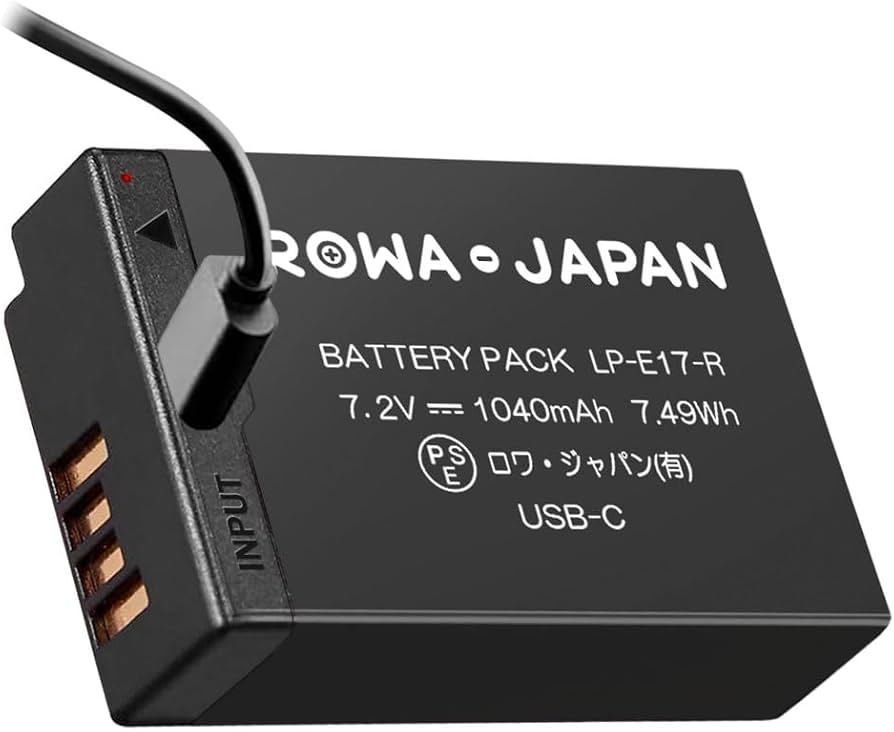 Amazon | ロワジャパン LP-E17 Type-C 直接充電 互換 バッテリー