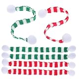 ANDRESLAD 6個 ミニ スマススカーフ スマスの装飾 スマスのノーム スカーフクラフト 弓 ミニ スマスツリー ワインボトルバッグ ワインボトルの装飾 スマスパーティー用品 布