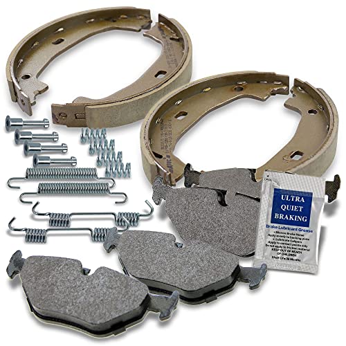 ATEC GERMANY Juego de zapatas de freno traseras + pastillas de freno traseras BMW Serie 3 (E46),Cabrio (E46),Compacto (E46),Coupe (E46),Touring (E46), Z4 Coupe (E86), Z4 Roadster (E85)