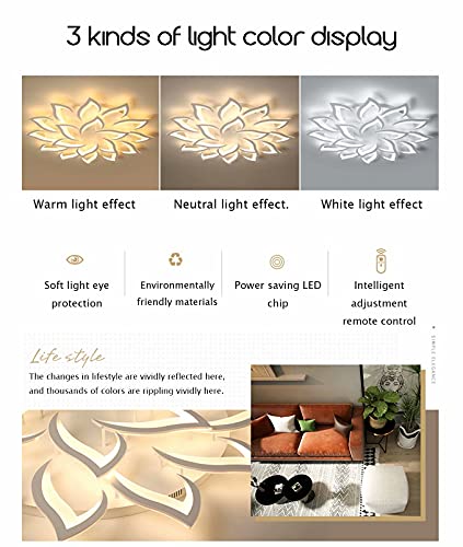 Plafonnier LED couleur changeable luminaire télécommandé salon