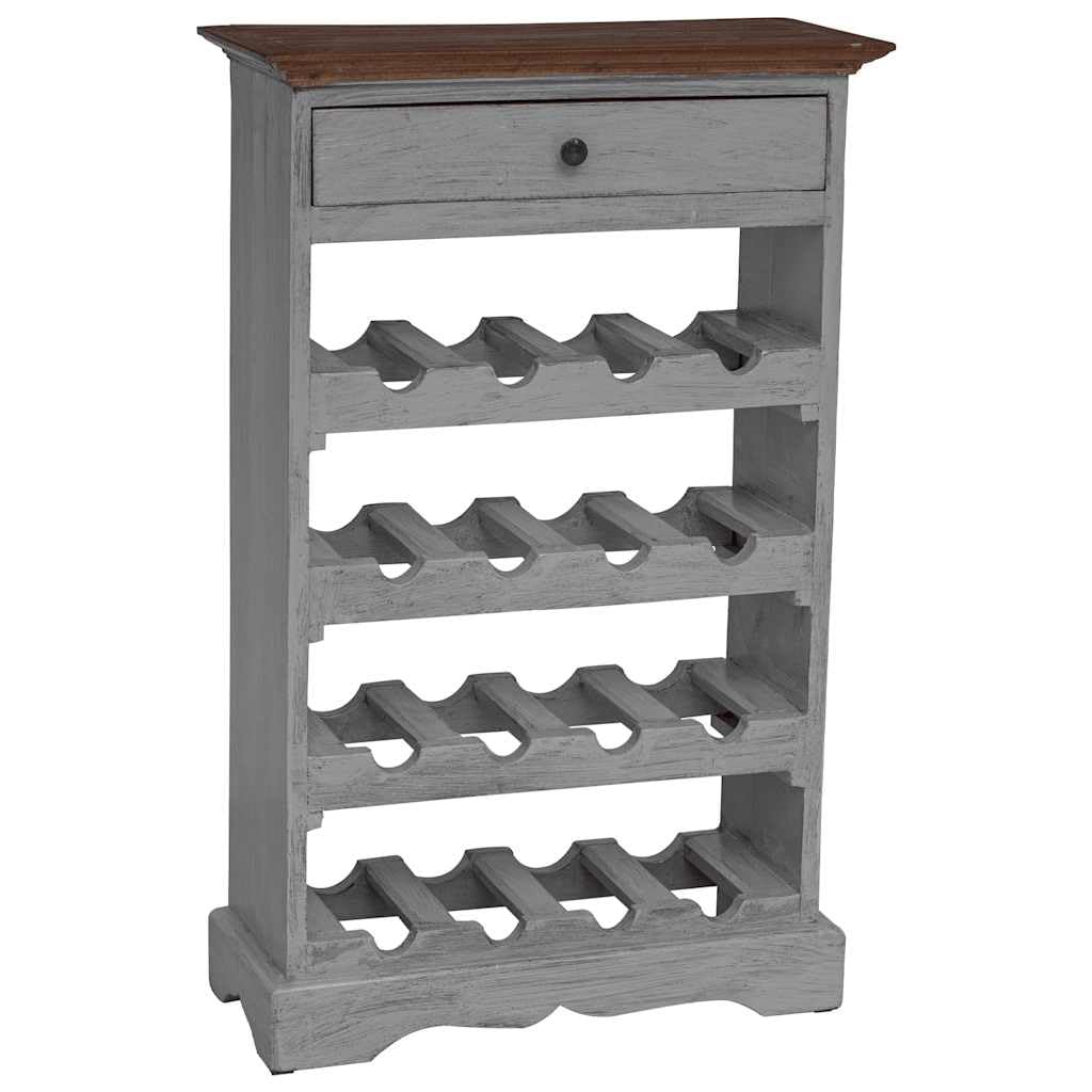 vidaXL Casier à Bouteilles Bois d'acajou Massif 55x23x85 cm
