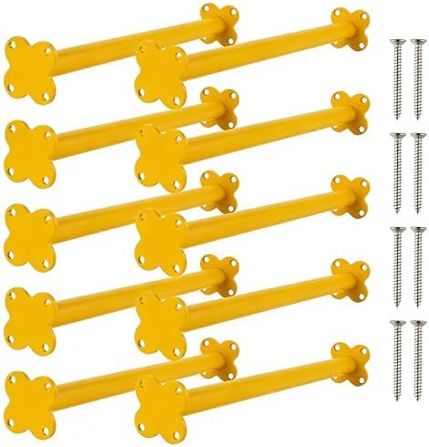 10 Pack Steel Monkey Bars Ladder Rungs 16.75 Inch with Screws Har...