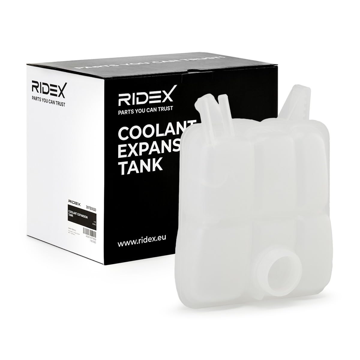 RIDEX 397E0020 Vase d'expansion liquide de refroidissement sans couvercle Compatible avec FORD Focus Mk2 3/5 portes DA, HCP, DP