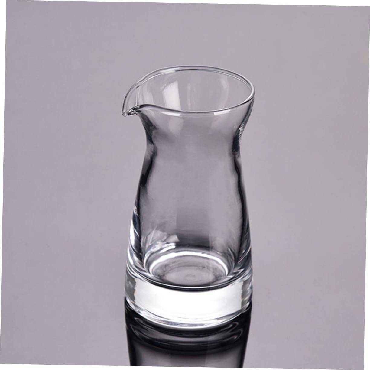 Amosfun 6 Stück Glas Milchkrüge 80ml mit Ausguss Elegantes Design Vielseitig Einsetzbar für Restaurant und Catering Glas Saucenkrug