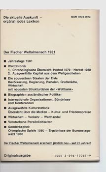 Paperback Der Fischer Weltalmanach 1981. Zahlen Daten Fakten Hintergründe [German] Book
