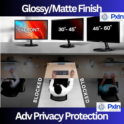 Image of PxIn Smart Eye 23 Inch (16:10) Privacy Screen Filter - NO Eye Strain | Anti-Blue Light + Anti-Glare | Privacy Screen Protector