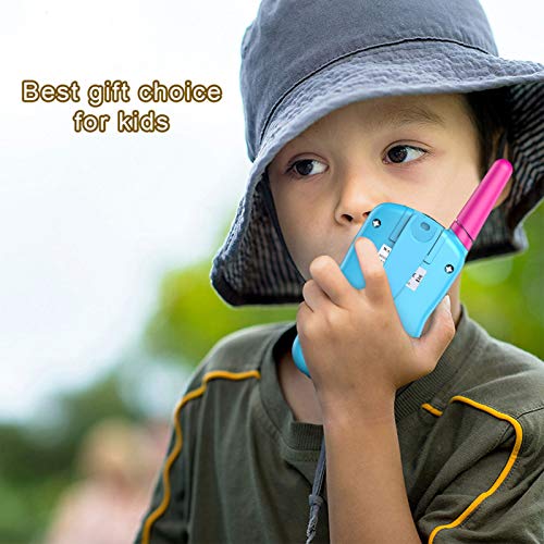 dmazing Kids Toys 3-7 Year Old Boys Girls, Walky Talky for Kids Gifts Boys Age 4-12 Camping Toys for Kids Easter Birthday Gifts Toys Age 3-10 Girls Boys Pink & Blue