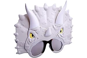 Sunstaches Jurassic World Triceratops Costume Dress Up Sunglasses: Fun and Durable Dino-Themed Shades for Kids