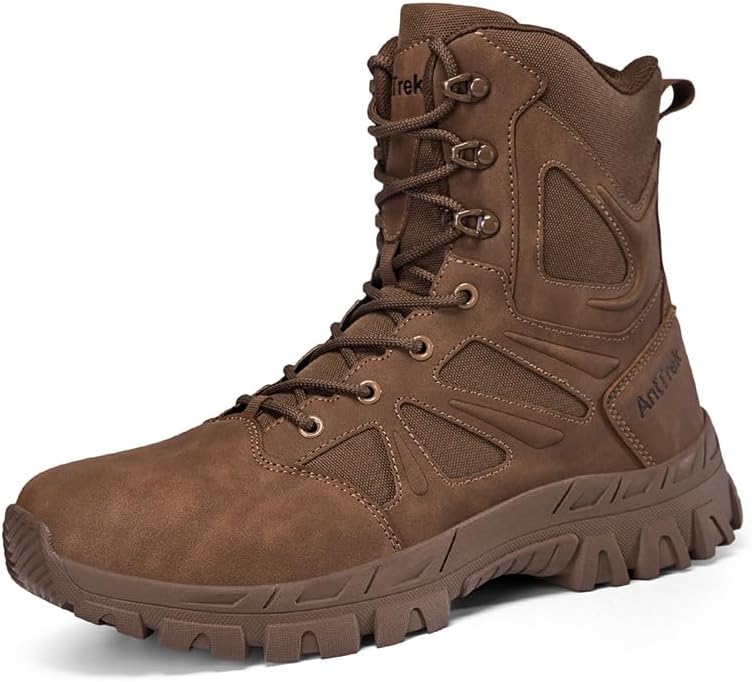 Brand Men's Boots High Top Outdoor Hiking Shoes Sneakers for Men Mountain Climbing Shoes Waterproof Tactical Desert Combat Boots Size 39-46