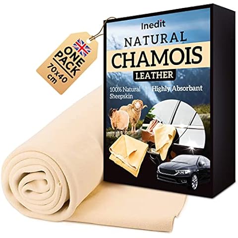 Natural Chamois Leather - Ultra Absorbent Cloth Cover