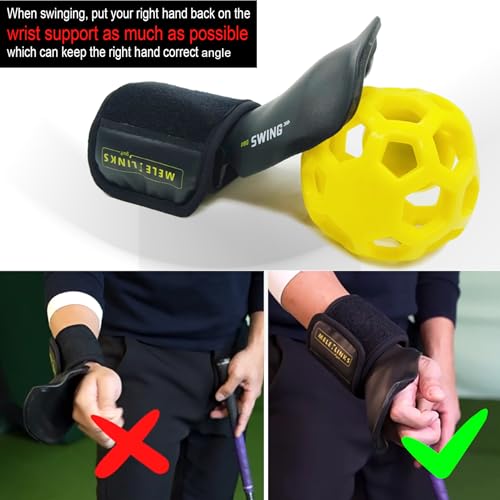 MELE LINKS Golf Trainer Ball, Golf Swing Trainer Ball, Golf Wrist Trainer, Golf Swing Posture Corrector, Smart Ball Golf Training Aid for Golfer Beginner Practice pro Swing - Thumbnail 4