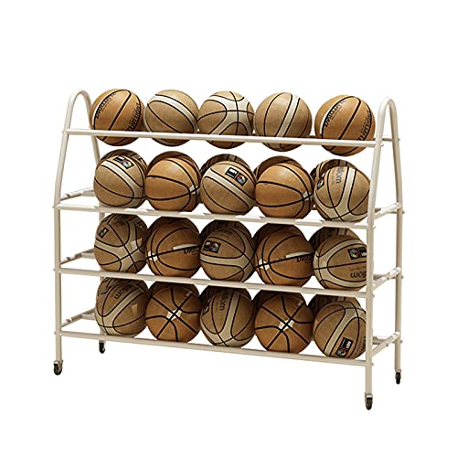 Support de basket-ball à 4 niveaux robuste pour 35 balles
