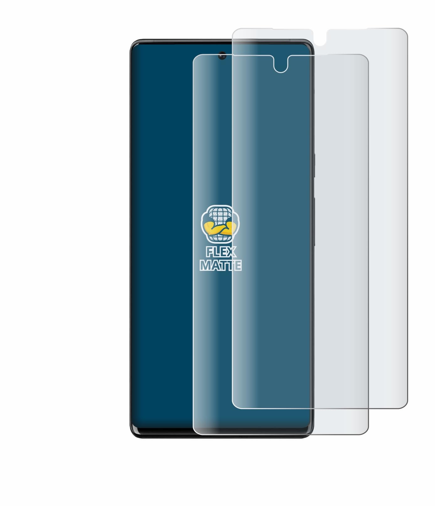 brotect Pellicola Copertura Completa Opaca per Google Pixel 6 Pro (case-friendly) (2 Pezzi) Full-Cover 3D Curvo