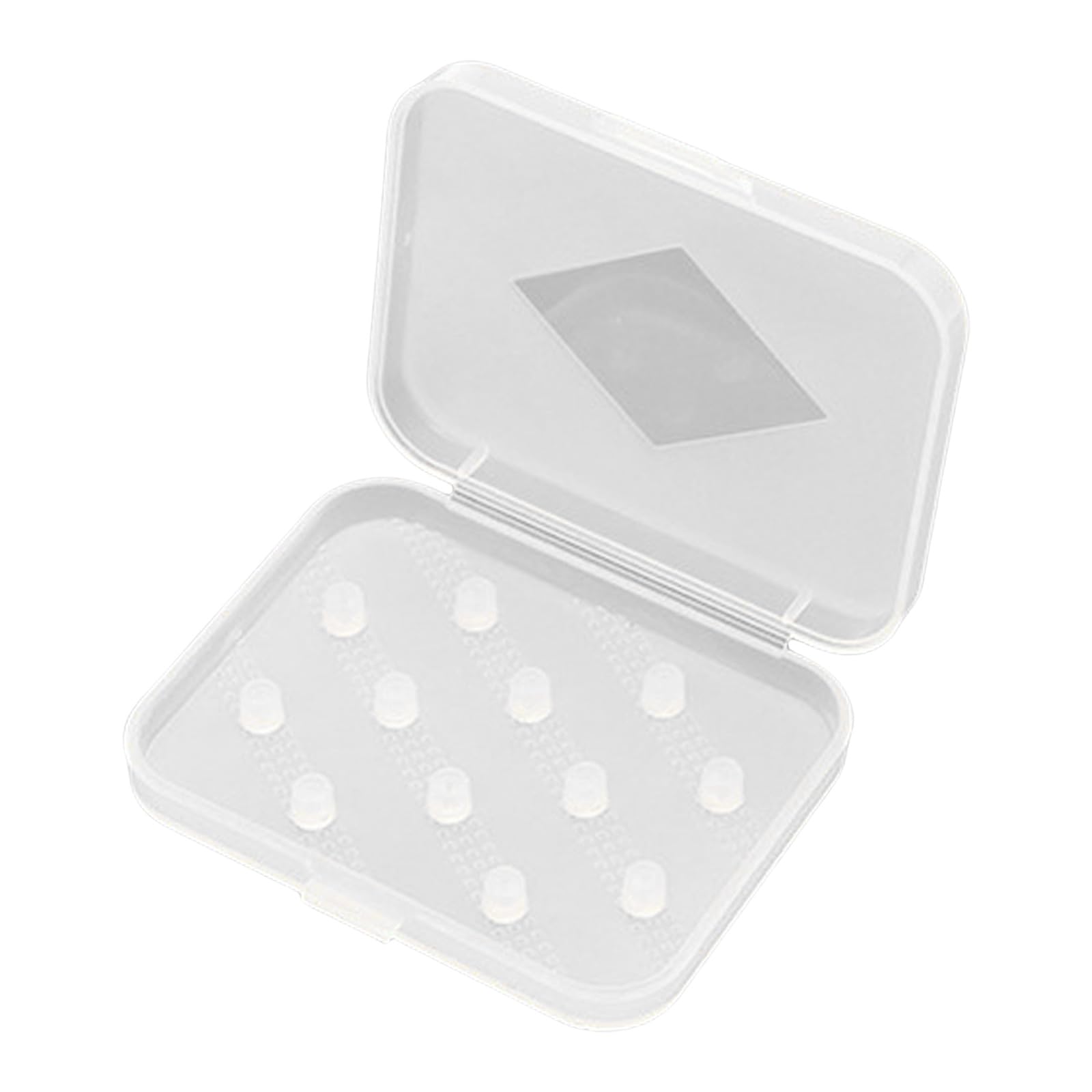 Yupeiukli Transparent Eartips Storage Case Clear Earbud Case, Durability Storage Box For 6Pair Eartips Protections, Small And Portable