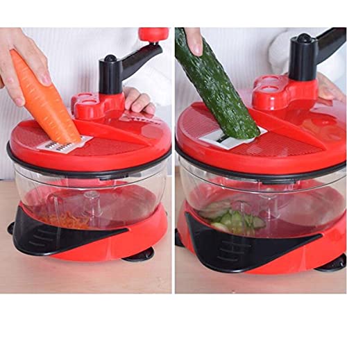 Procesador manual de alimentos y cortador de verduras miniatura 2