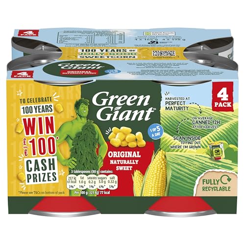 Green Giant Original Sweetcorn 4x198g