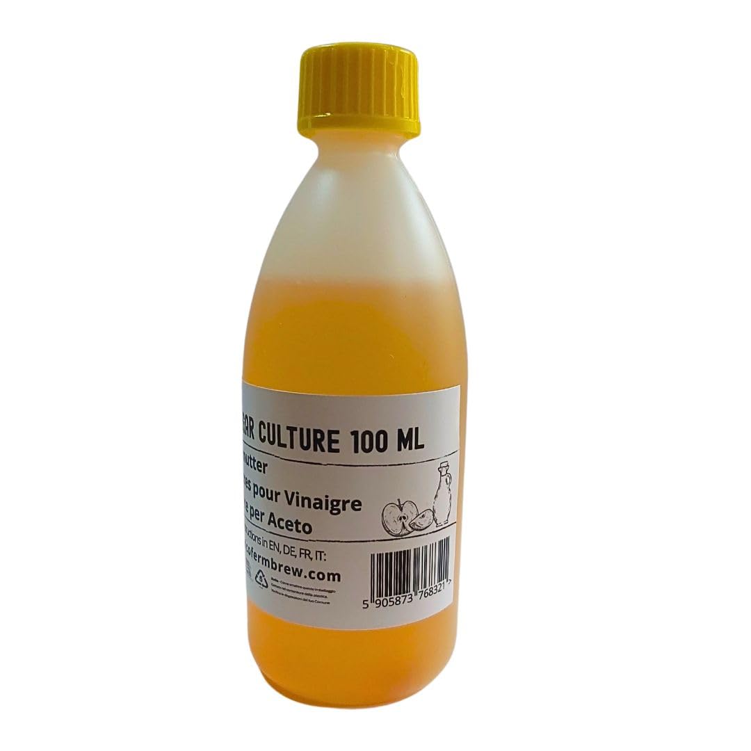 Mère de vinaigre 100 ml, Bactéries acétiques pour fermentation, Culture de fermentation maison, Acetobacter