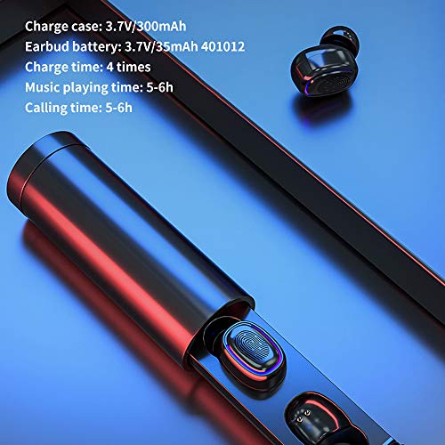 pedkit Fones de ouvido estéreo Hi-Fi True Stereo sem fio com Box Touching Control BT 5.0 Fones de ou