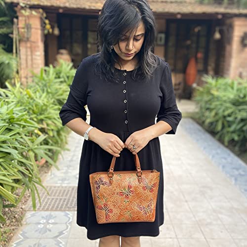 Image of Anuschka Women's Original Hand-Painted Genuine Leather Medium Tote
