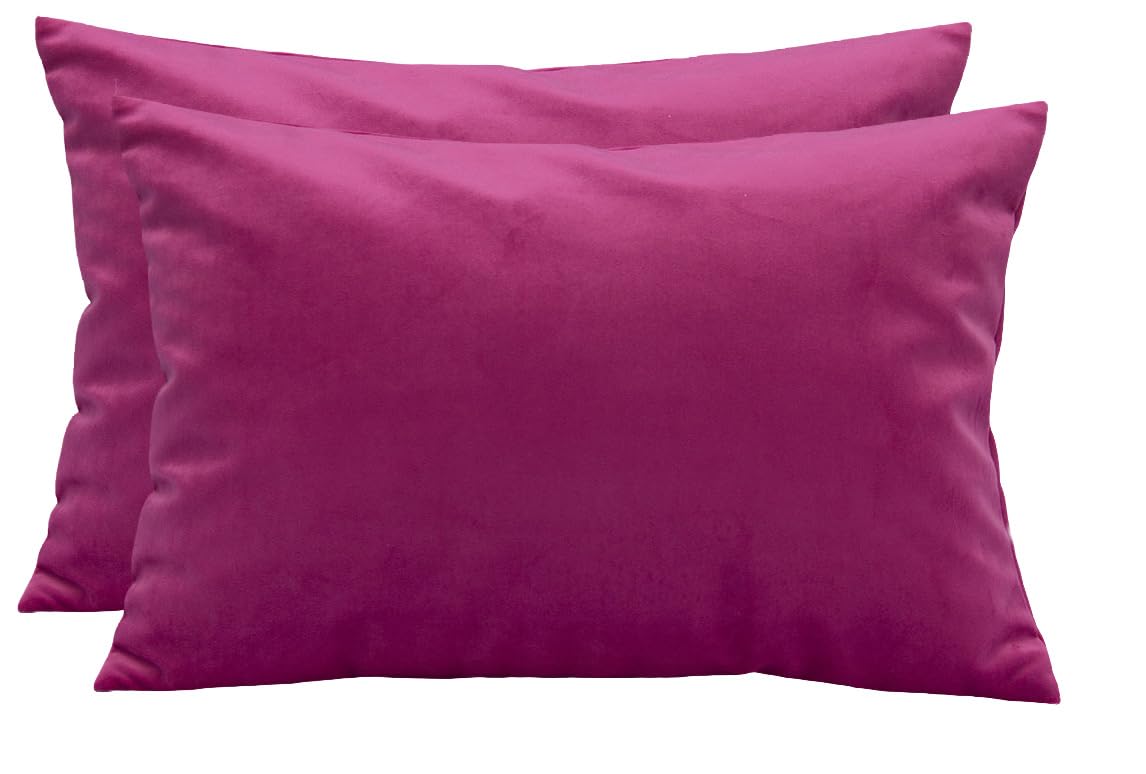 TangDepot 2-Pack Super Soft Velvet Pillow Covers, 20x20 Grass Green — view 122