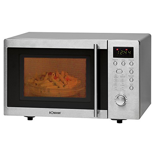 Bomann® Mikrowelle mit Grill | 1000 Watt | platzsparende Mikrowelle Unterbau | 20L Garraum |...