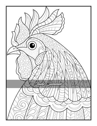 100 Animals: An Adult Coloring Book with Lions, Elephants, Owls, Horses, Dogs, Cats, and Many More! - Image 70