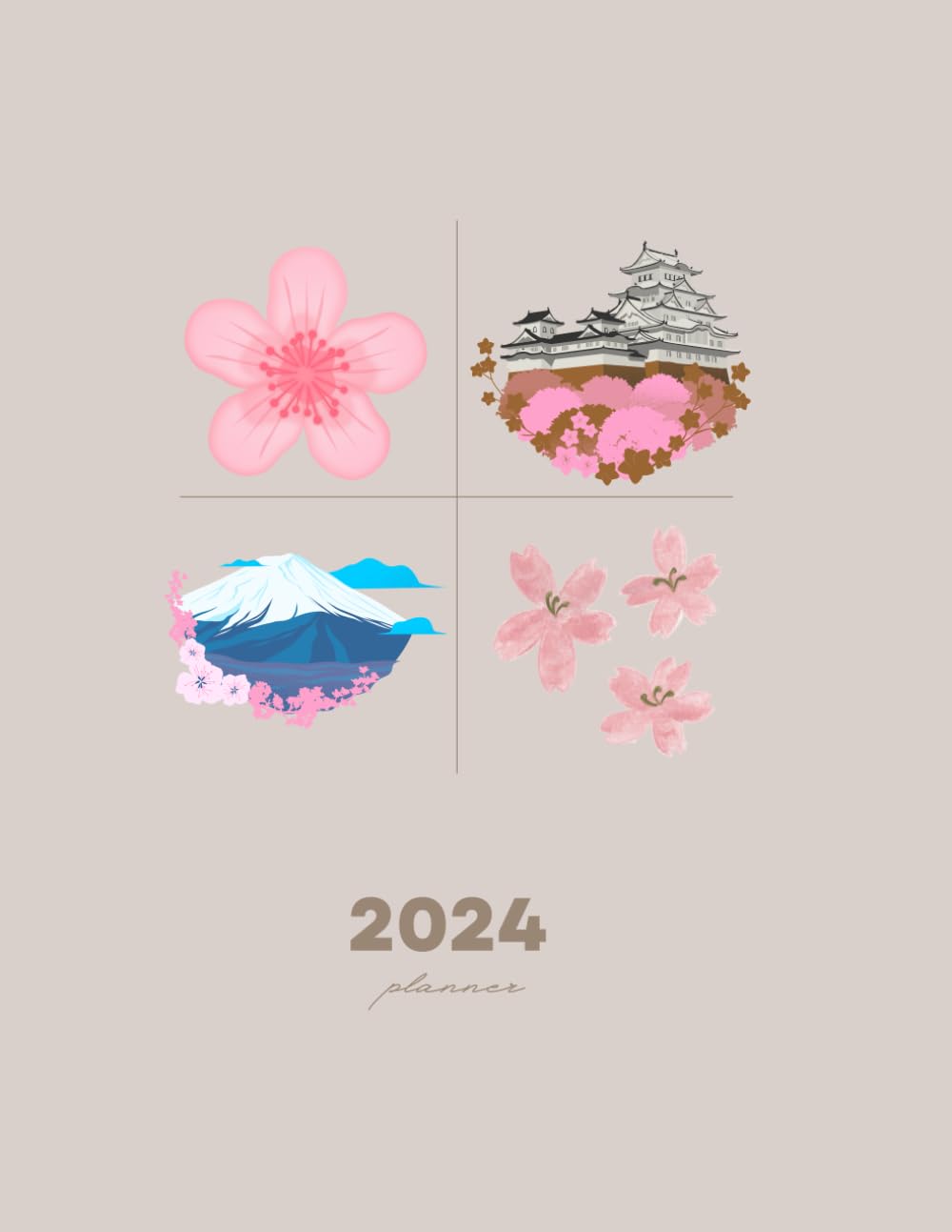 2024-2025 Japanese Art Monthly Planner
